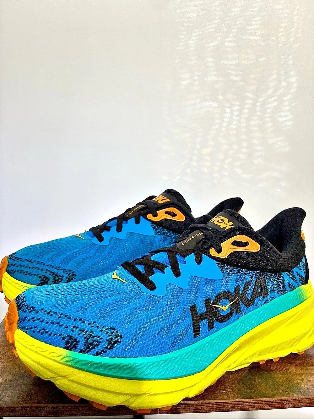 Hoka One One Women's Athletic Shoes Blue & Yellow US 8.5